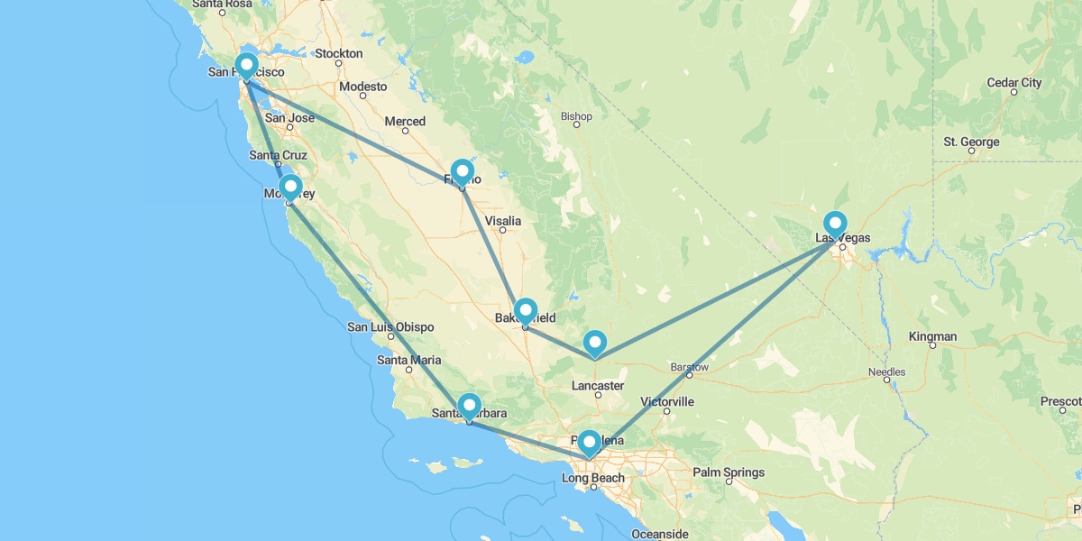 Ruta por las Principales Ciudades del Oeste Americano