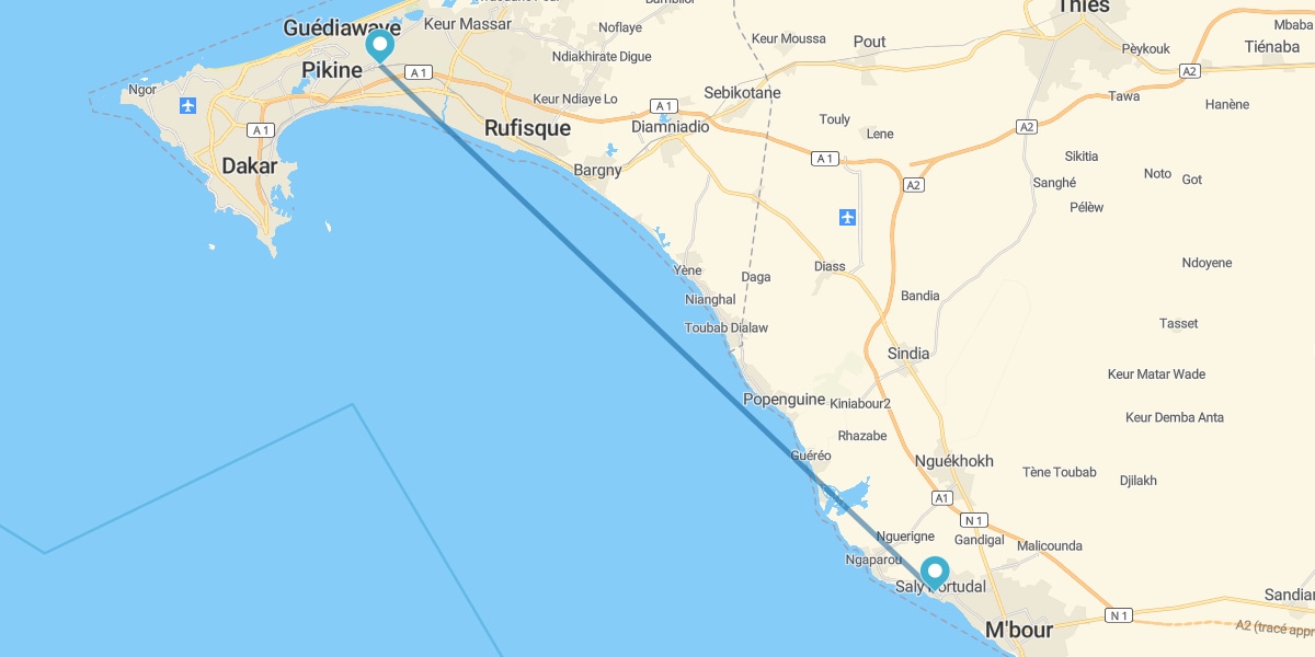 Dakar y Petit Côte-Saly Portudal