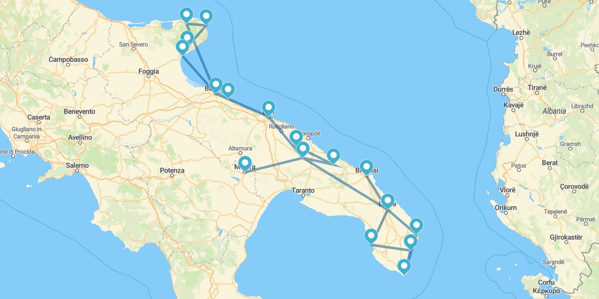 Ruta por la Región de Apulia