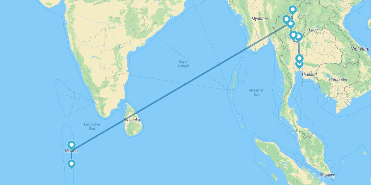 Tailandia y Maldivas