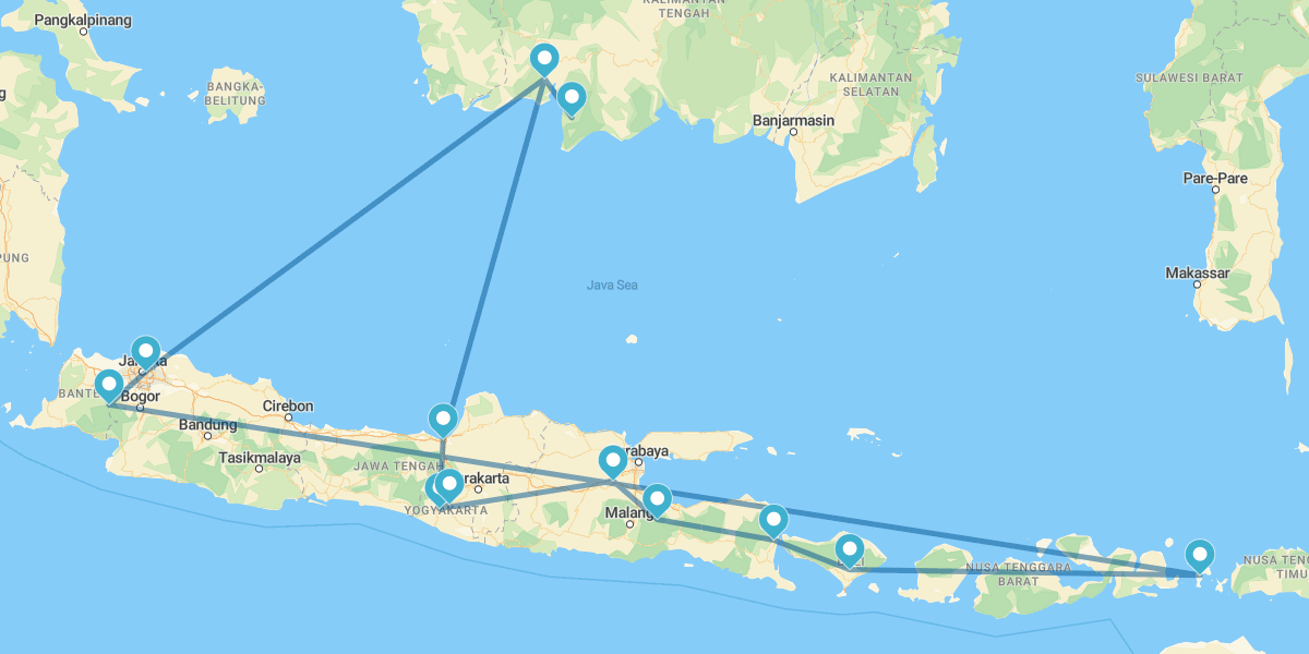 De Borneo a Komodo con Java y Bali