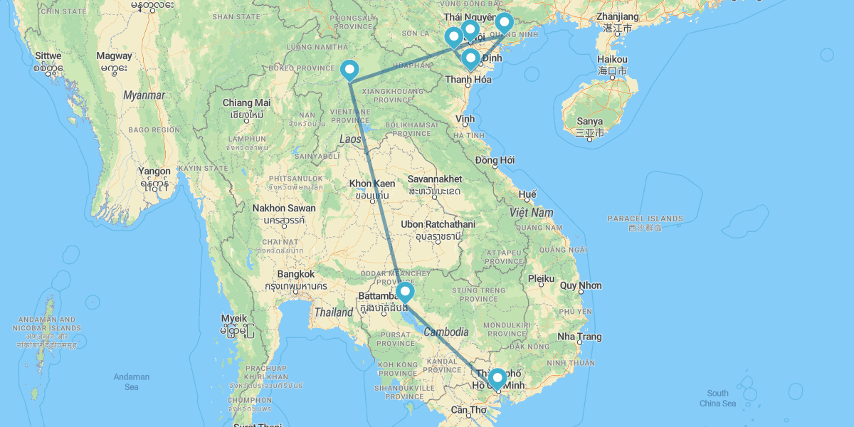 Vietnam con Mai Chau, Camboya y Laos