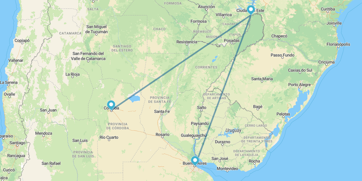 Córdoba, Iguazú y Buenos Aires