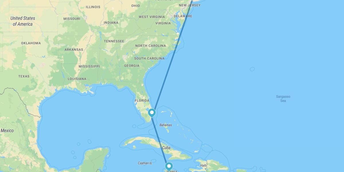 Nueva York, Miami y Jamaica