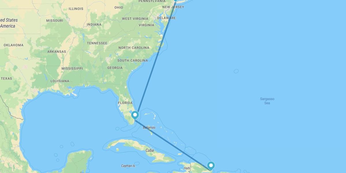 Nueva York, Miami y Punta Cana