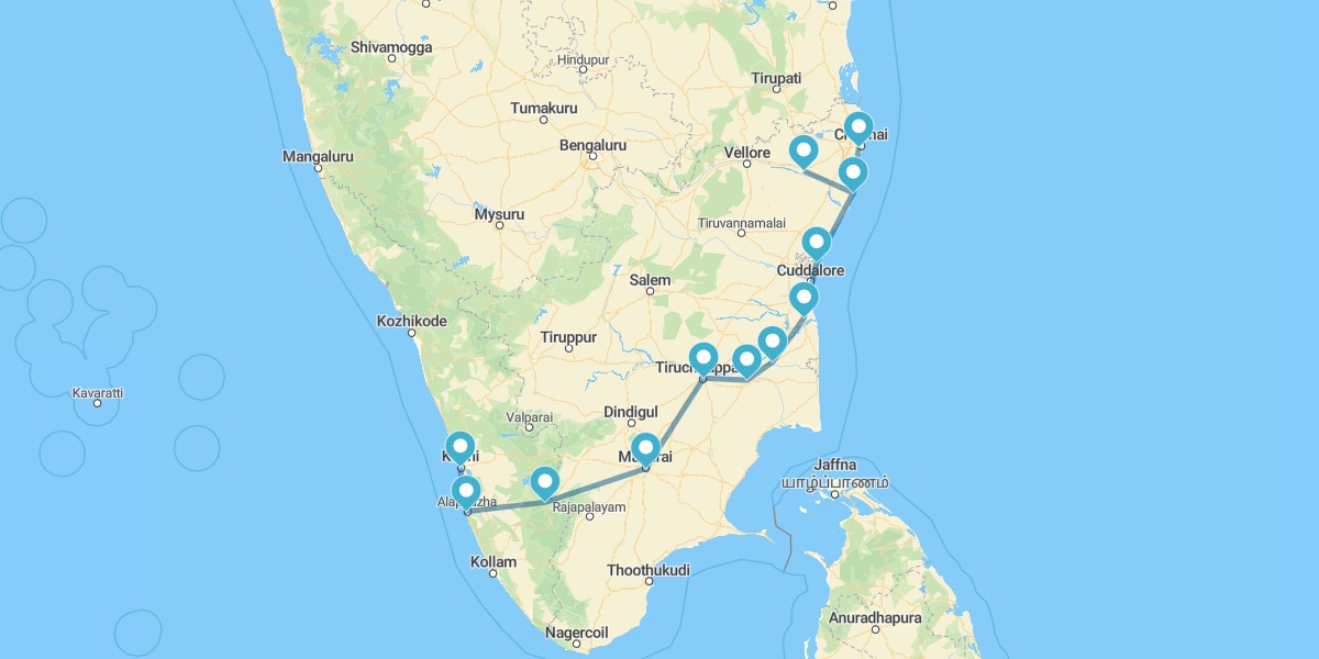 Tamil Nadu y Kerala