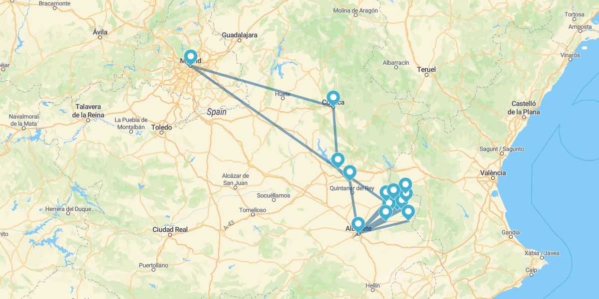 Ruta del Vino de La Manchuela con Madrid