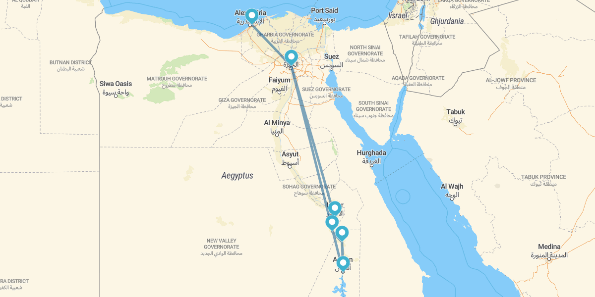 El Cairo, Crucero en el Nilo y Alejandría sumergida