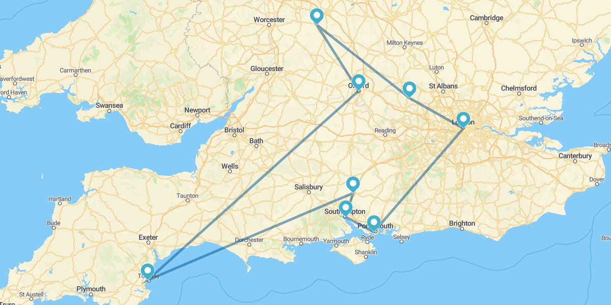 Ruta por la Literatura inglesa