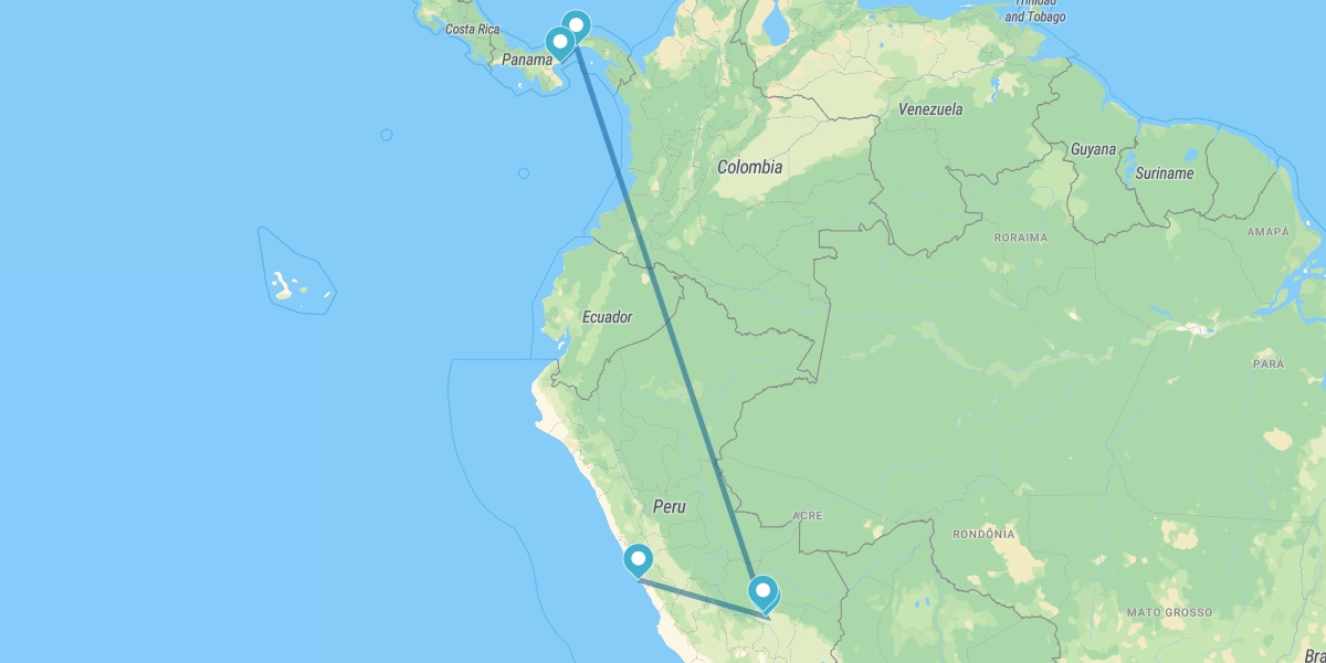 Lima, Cusco, Machu Picchu, Ciudad de Panamá y Playa Blanca