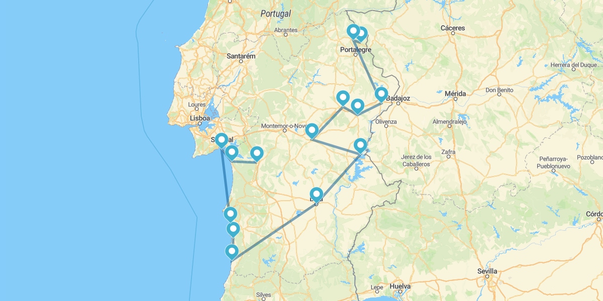 Ruta por lo mejor de Alentejo