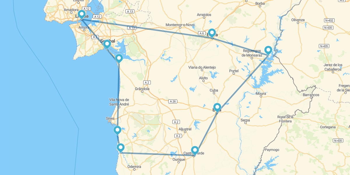 Ruta por lo mejor de Alentejo desde Lisboa