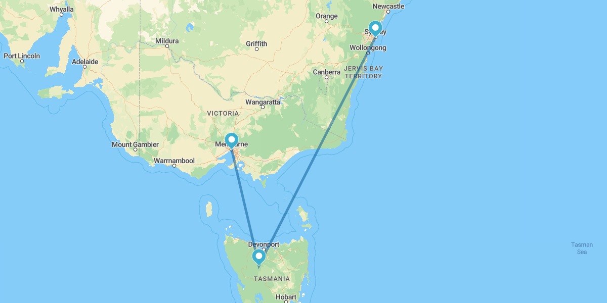 Melbourne, Tasmania y Sídney