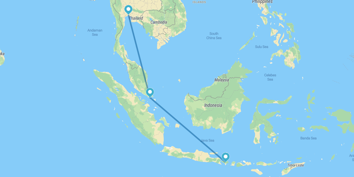 Bangkok, Singapur y Bali