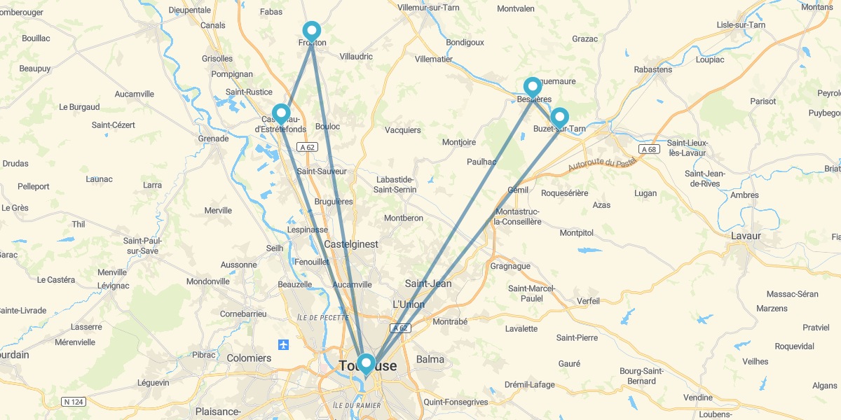 Ruta por Toulouse y los viñedos de Fronton