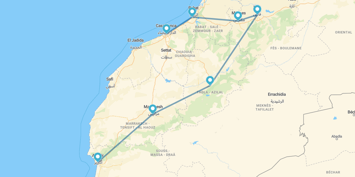 Ciudades Imperiales y Agadir