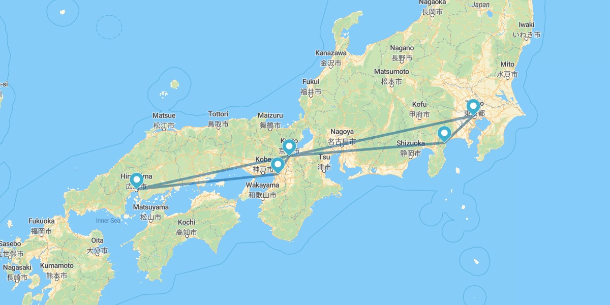 Tokio, Hiroshima, Osaka, Kioto y Hakone