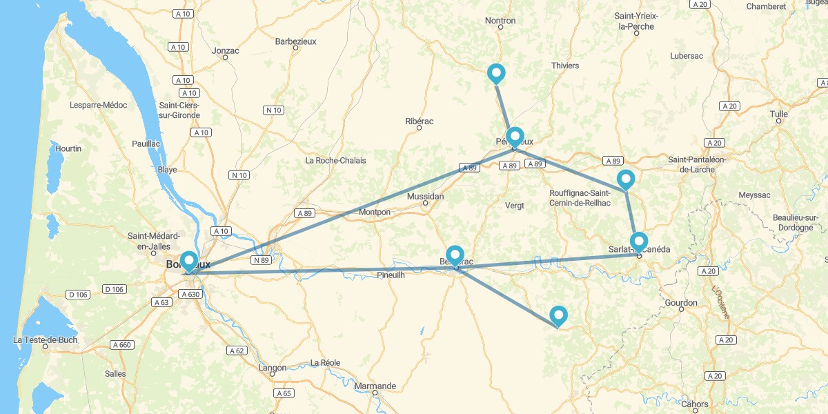 Ruta mágica por Dordoña-Périgord (Valle del Dordoña)