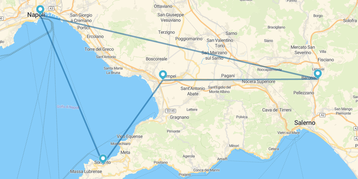 Nápoles, Pompeya y Sorrento Invierno