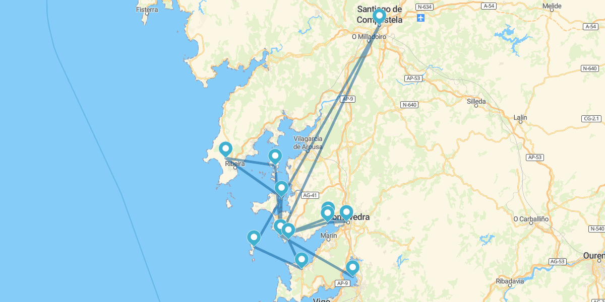 Galicia y minicrucero por sus rías