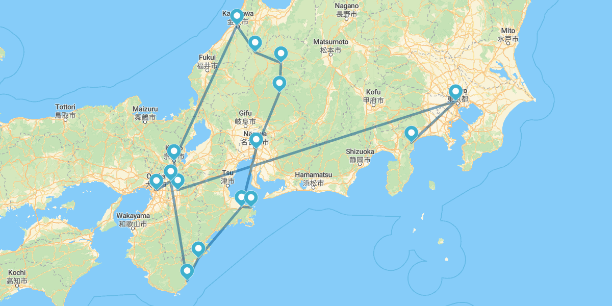 De Norte a Sur con Ise, Toba, Kumano y Koyasan