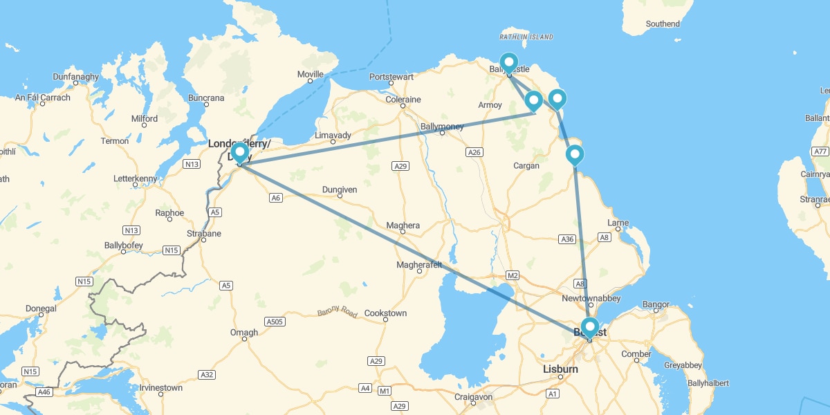 Ruta de Juego de Tronos por Irlanda del Norte