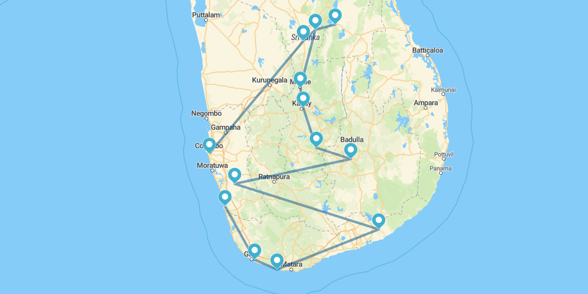 Colombo, Sigiriya, Kandy, Nuwara Eliya y Yala con chófer privado