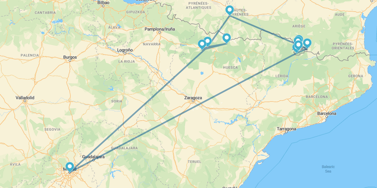 Andorra, Lourdes y Pirineo Aragonés, desde Madrid