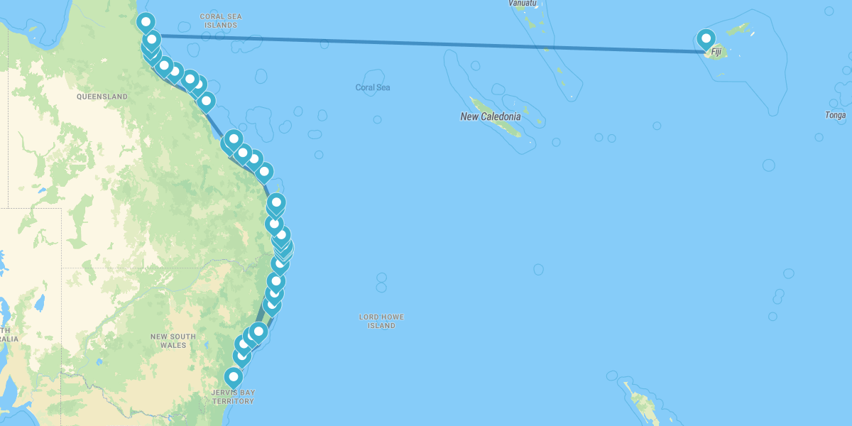 Ruta Aussie, desde Sídney a Cairns y Fiji