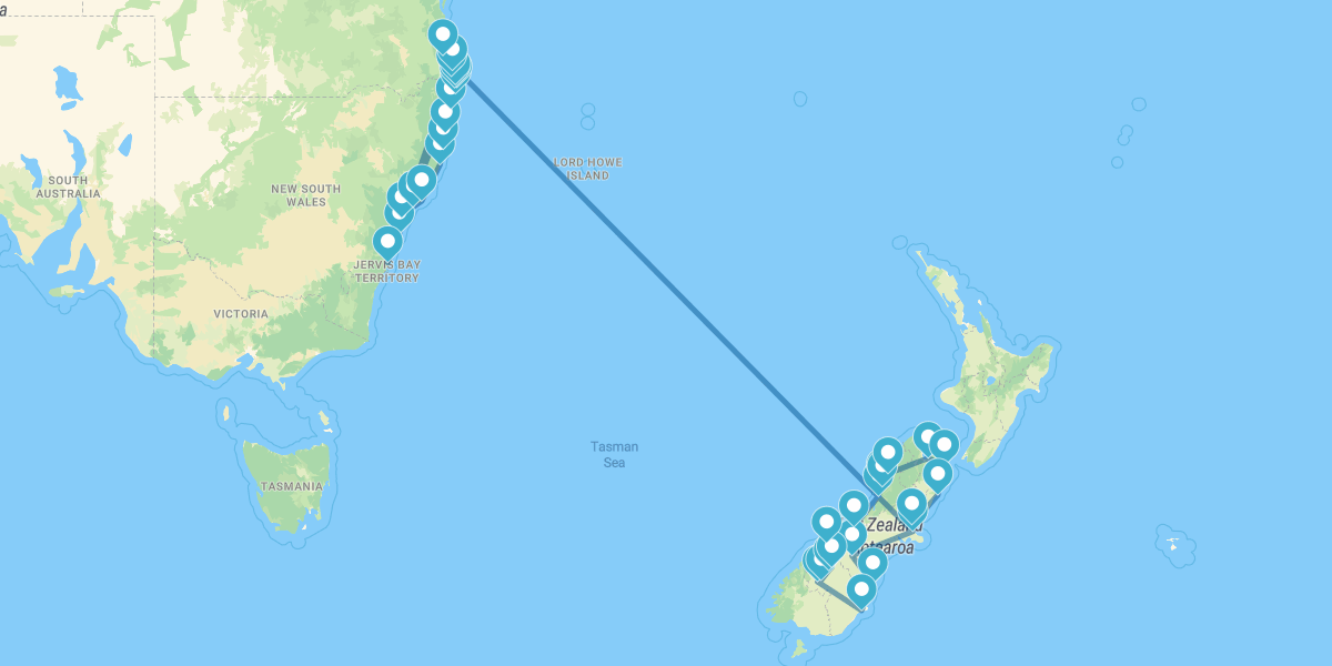 Ruta Aussie, desde Sídney a Brisbane, e Isla Sur de Nueva Zelanda