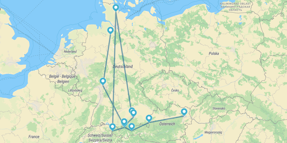 Viena, Innsbruck, Múnich y Frankfurt