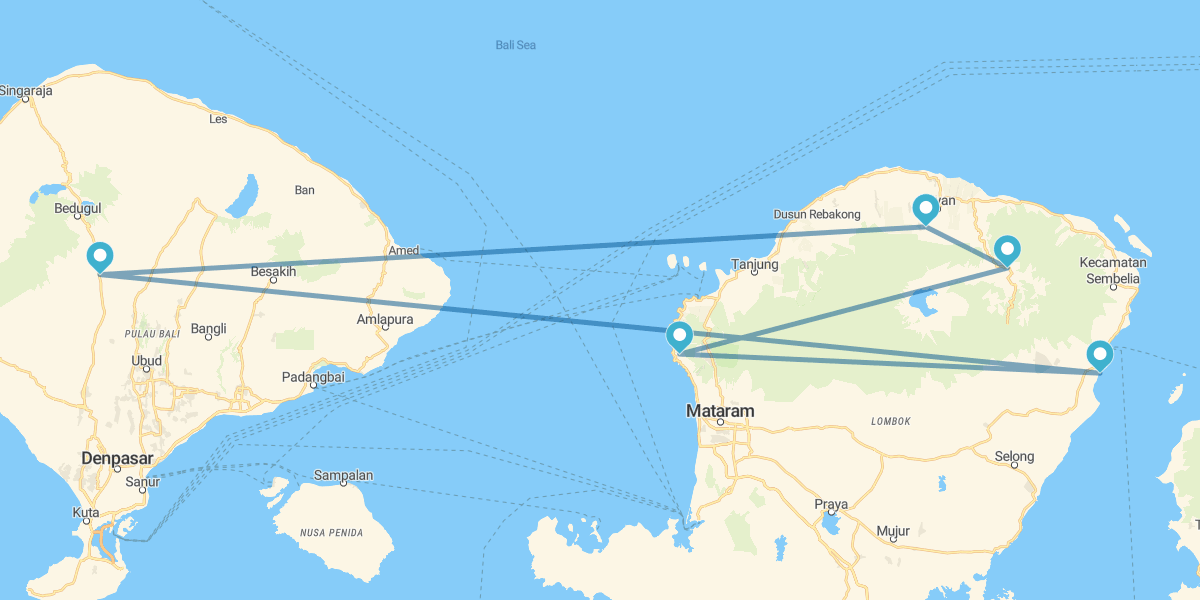 Isla de Lombok y Playas del Sur de Bali