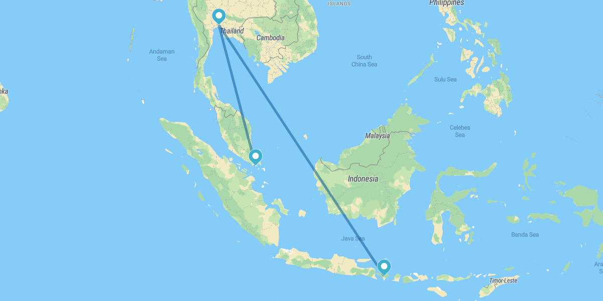 Bangkok, Singapur y Bali