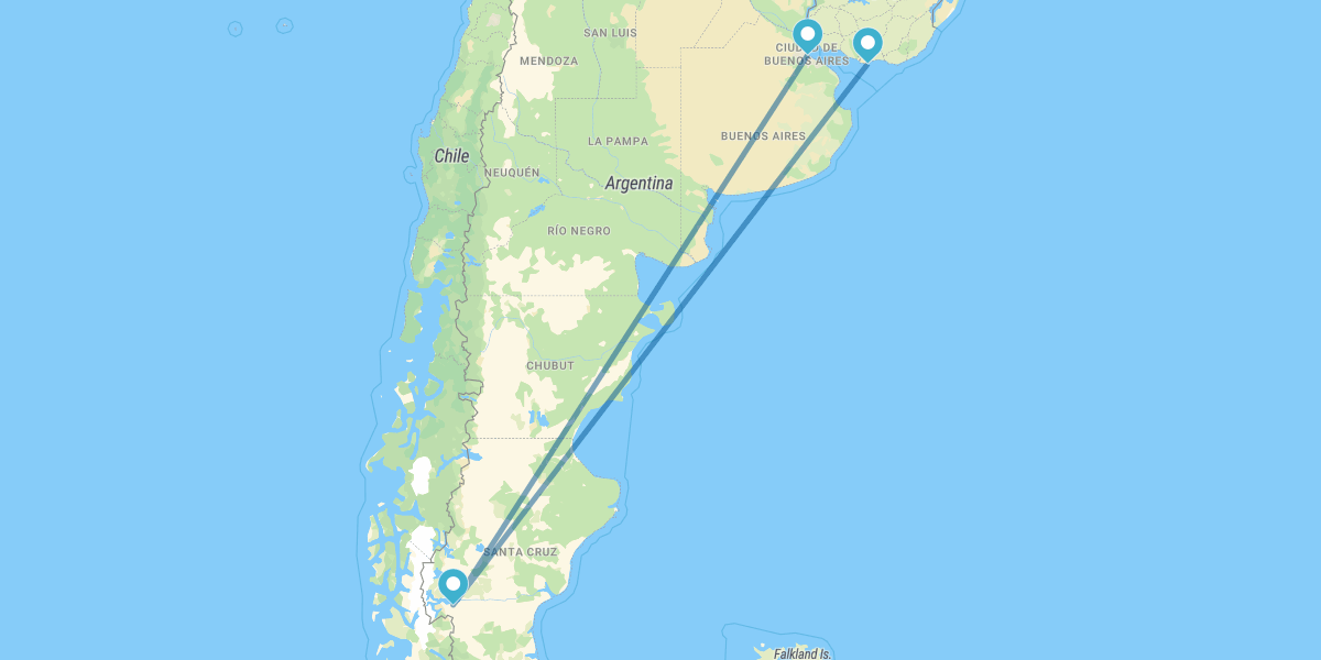 Buenos Aires, El Calafate y Montevideo