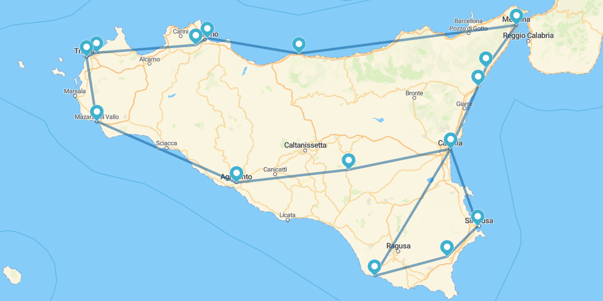 Ruta por Sicilia, desde Catania a Agrigento