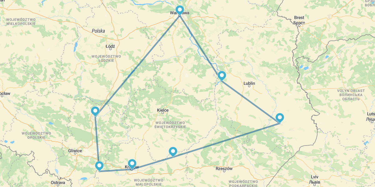 De Varsovia a Cracovia con Czestochowa