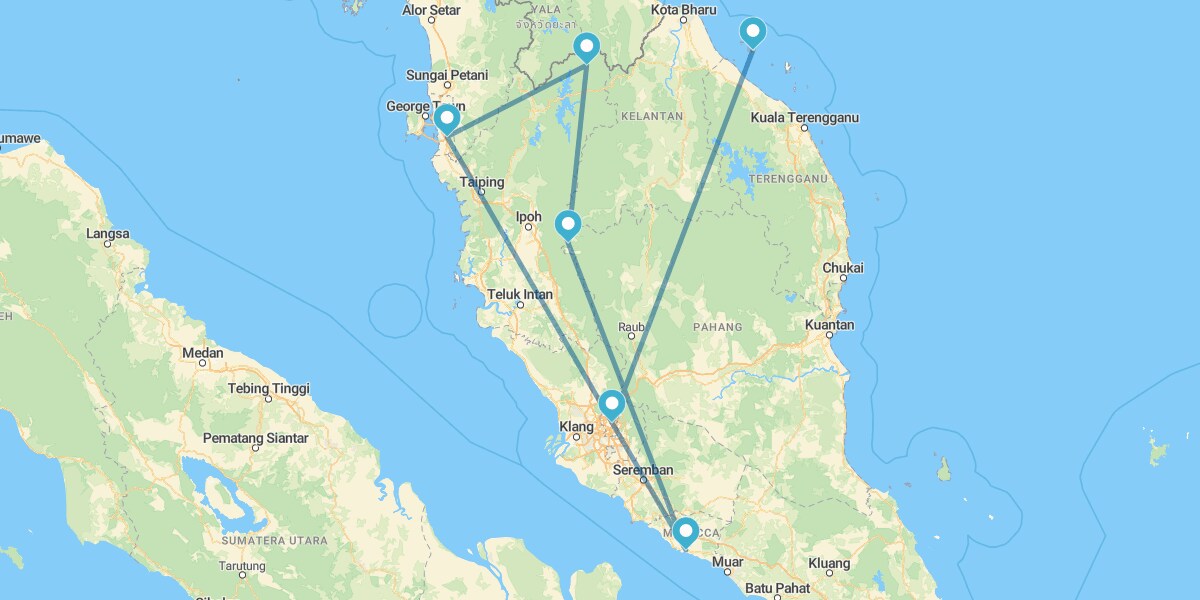 Malasia Peninsular e Islas Perhentian