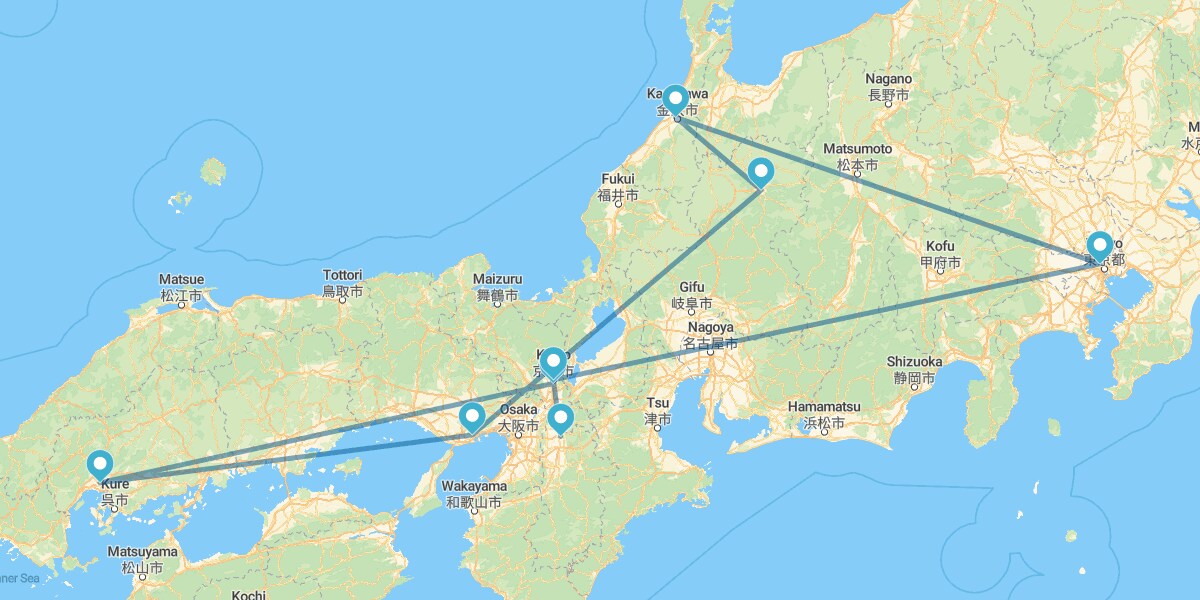 Del Norte al Sur de Japón con Japan Rail Pass