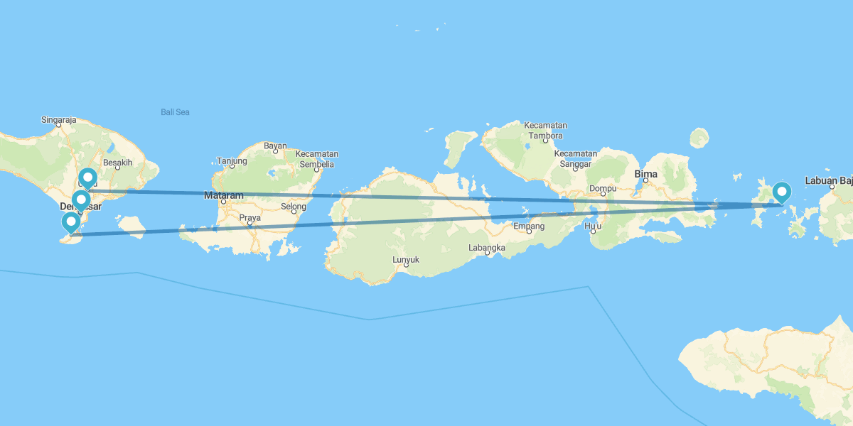 Isla de Bali y Komodo