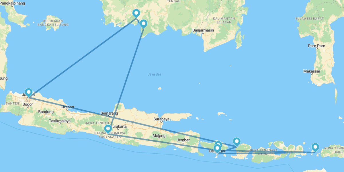 De Borneo a Gili Air con Yogyakarta, Bali y Komodo