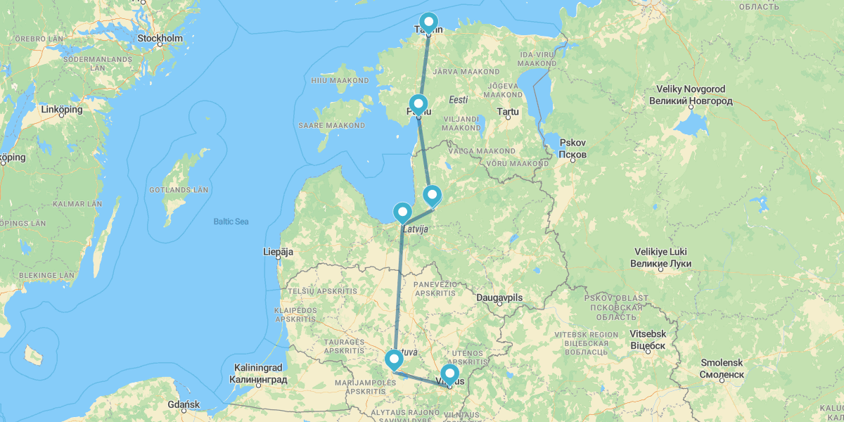 Vilna, Kaunas, Riga y Tallin