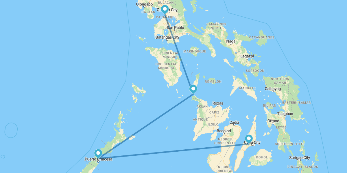 Manila, Isla de Borácay, Palawan y Cebú