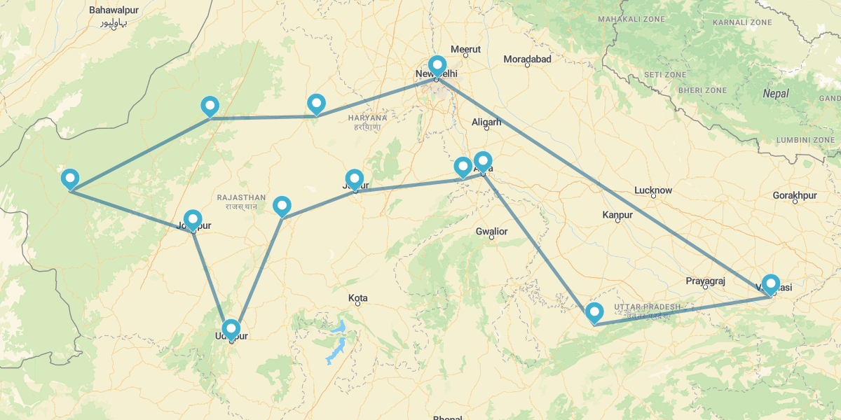 Rajastán, Triángulo Dorado, Khajuraho y Benarés