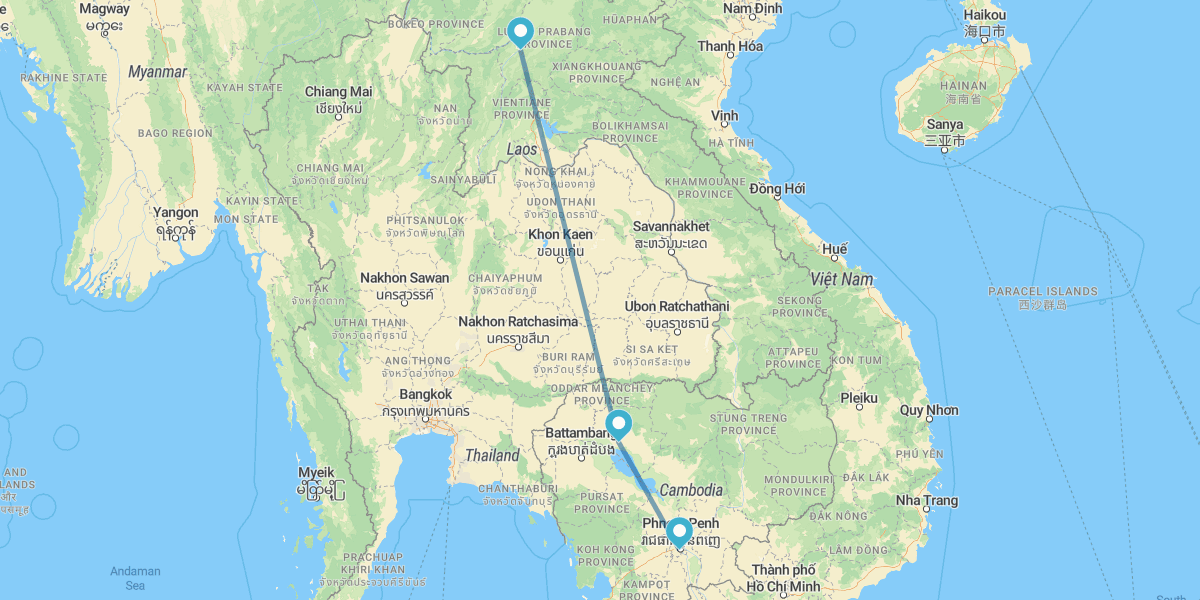 Phnom Penh, Siem Reap y Luang Prabang