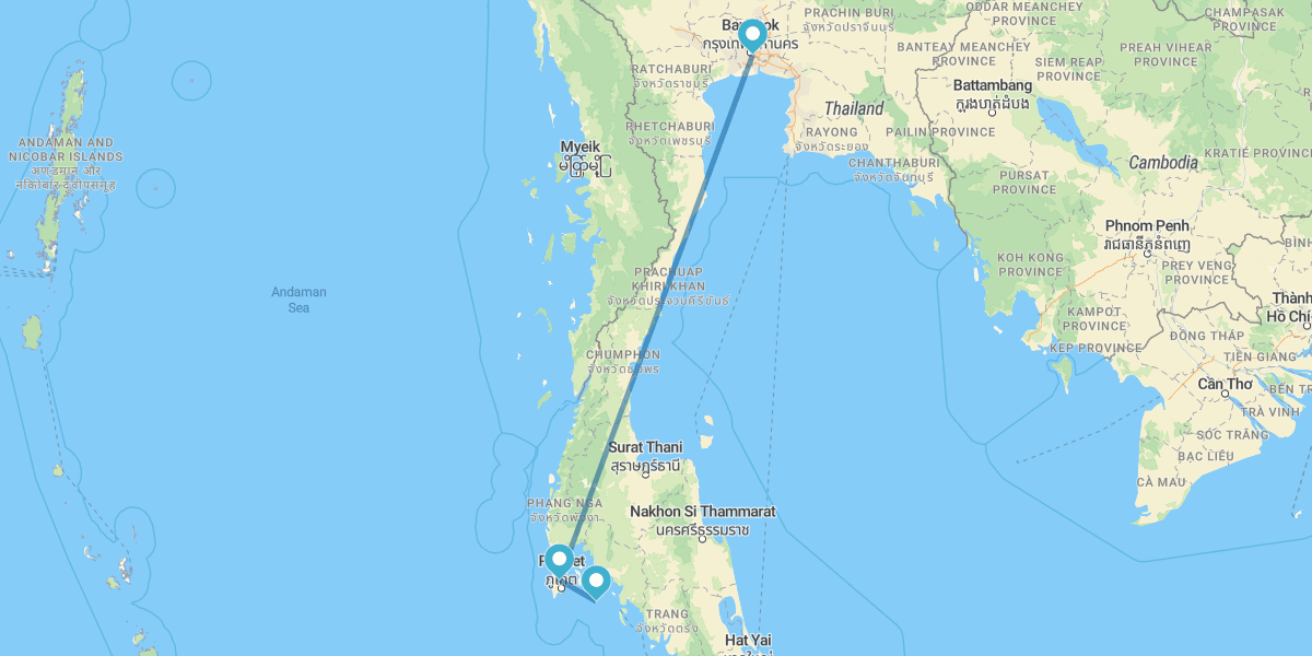Phi Phi, Phuket y Bangkok