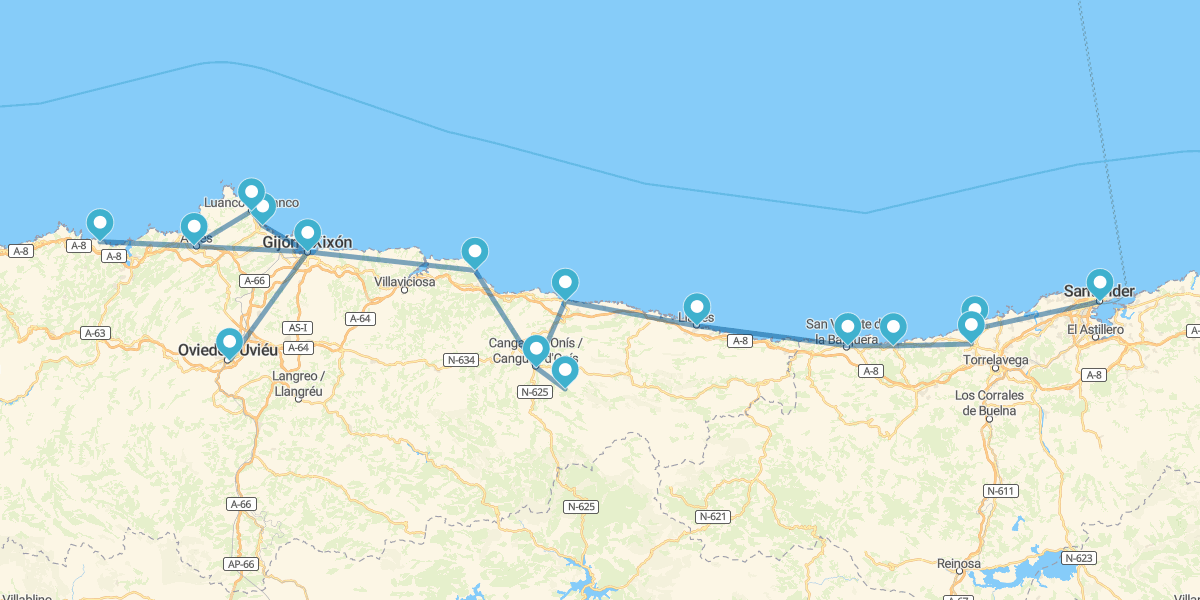 Ruta desde Santander por el Paraíso Verde