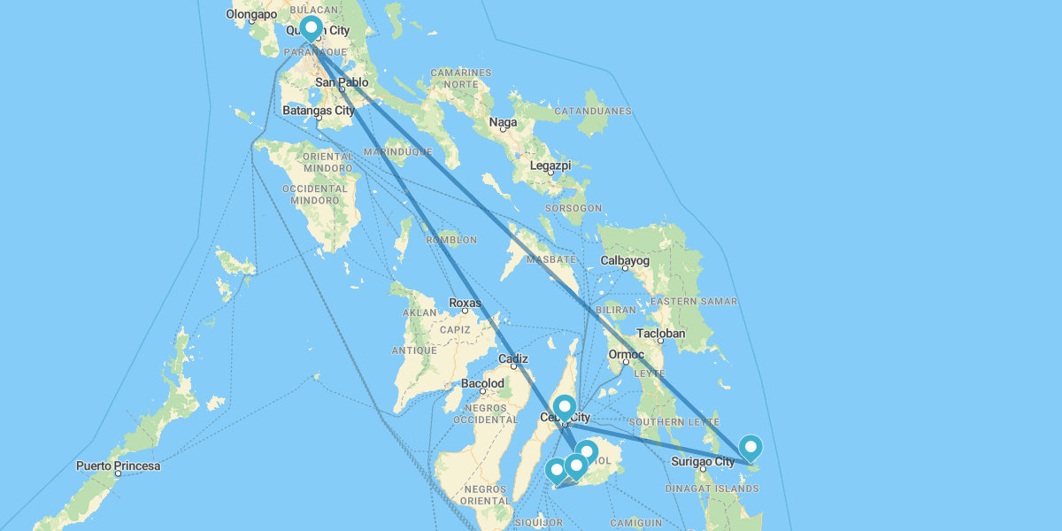 Manila, Bohol y Siargao