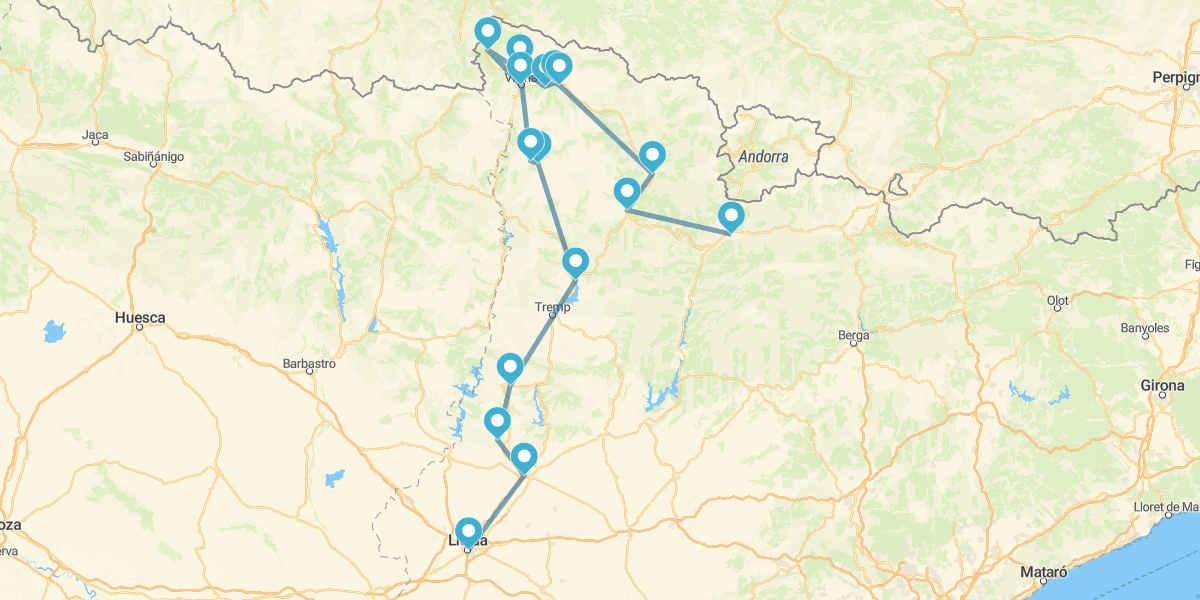 Ruta desde Lleida a La Seu d'Urgell. Muy cerca del cielo. Grand Tour de Catalunya (TRAMO 3)