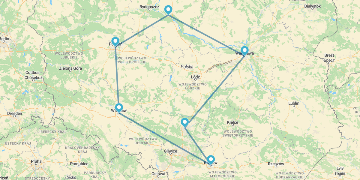 De Varsovia a Torún con Czestochowa