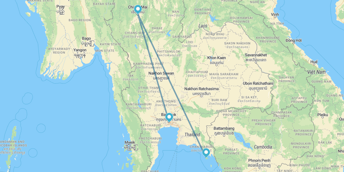 Bangkok, Chiang Mai y Koh Chang